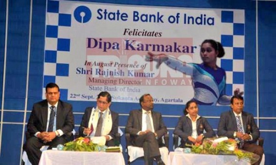 SBI awards Khel Ratna Dipa Karmakar Rs. 10 lakhs  